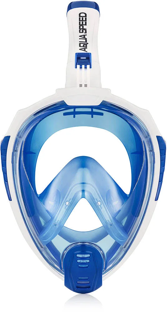 Повнолицьова маска AQUA SPEED силікон S/M біла синя