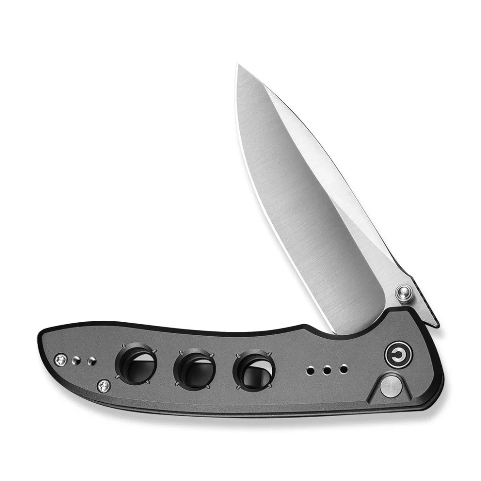Складной нож Civivi 88,8 мм 14C28N алюминий серый