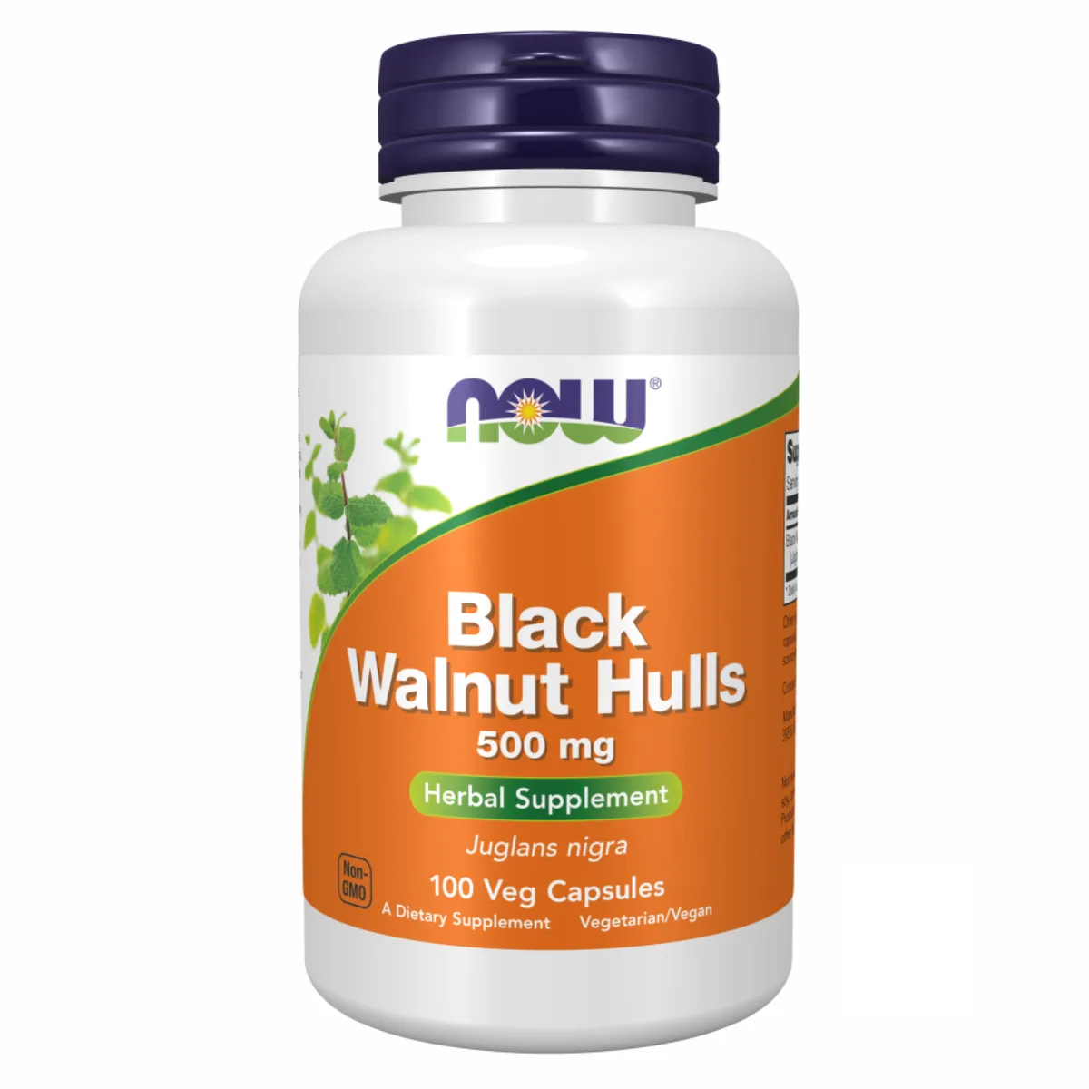 Black Walnut Hulls Now Foods рослинна добавка 500 мг 100 вегетаріанських капсул