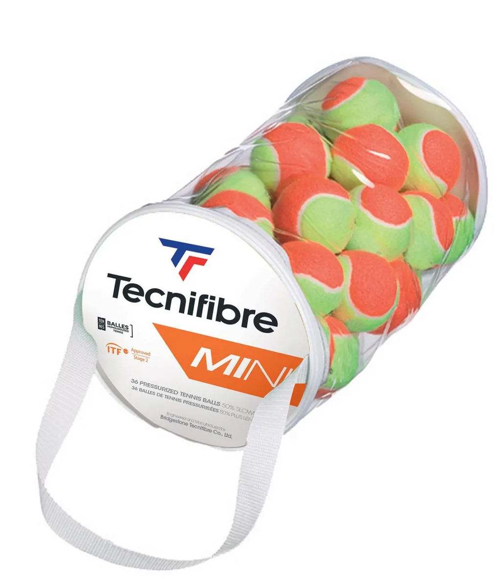 М'ячі для тенісу Tecnifibre гума 36 balls жовтий помар