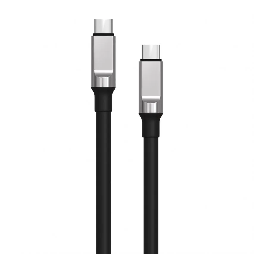 Кабель USB Type-C до Type-C WALKER TPE 1м чорний 60Вт 3А