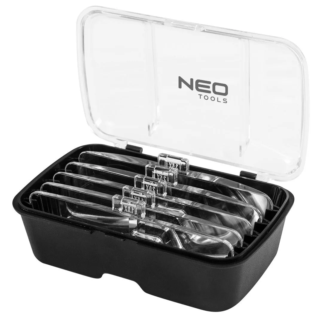 Збільшувальні лінзи Neo Tools 5 лінз з підсвічуванням для електроніки та сервісних робіт
