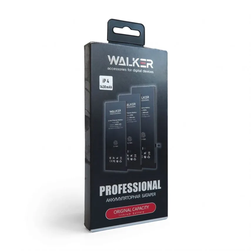 Акумулятор WALKER Professional 1430mAh для Apple iPhone 4 3.7V