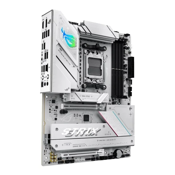 Материнская плата ASUS ROG STRIX B850-A GAMING WIFI sAM5 B850 4xDDR5 M.2 HDMI DP Wi-Fi BT ATX белая