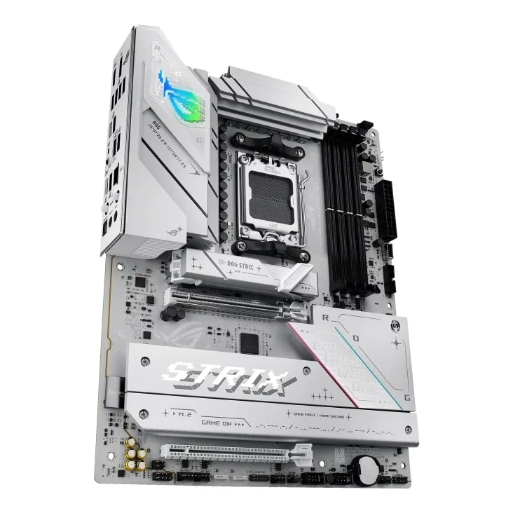 Материнская плата ASUS ROG STRIX B850-A GAMING WIFI sAM5 B850 4xDDR5 M.2 HDMI DP Wi-Fi BT ATX белая