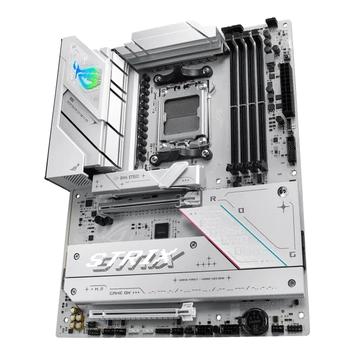 Материнская плата ASUS ROG STRIX B850-A GAMING WIFI sAM5 B850 4xDDR5 M.2 HDMI DP Wi-Fi BT ATX белая