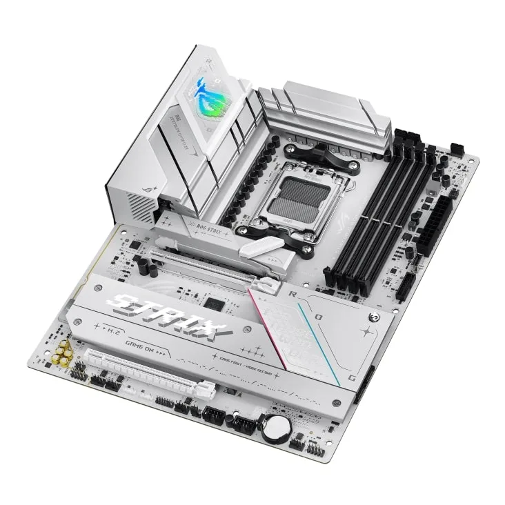 Материнская плата ASUS ROG STRIX B850-A GAMING WIFI sAM5 B850 4xDDR5 M.2 HDMI DP Wi-Fi BT ATX белая