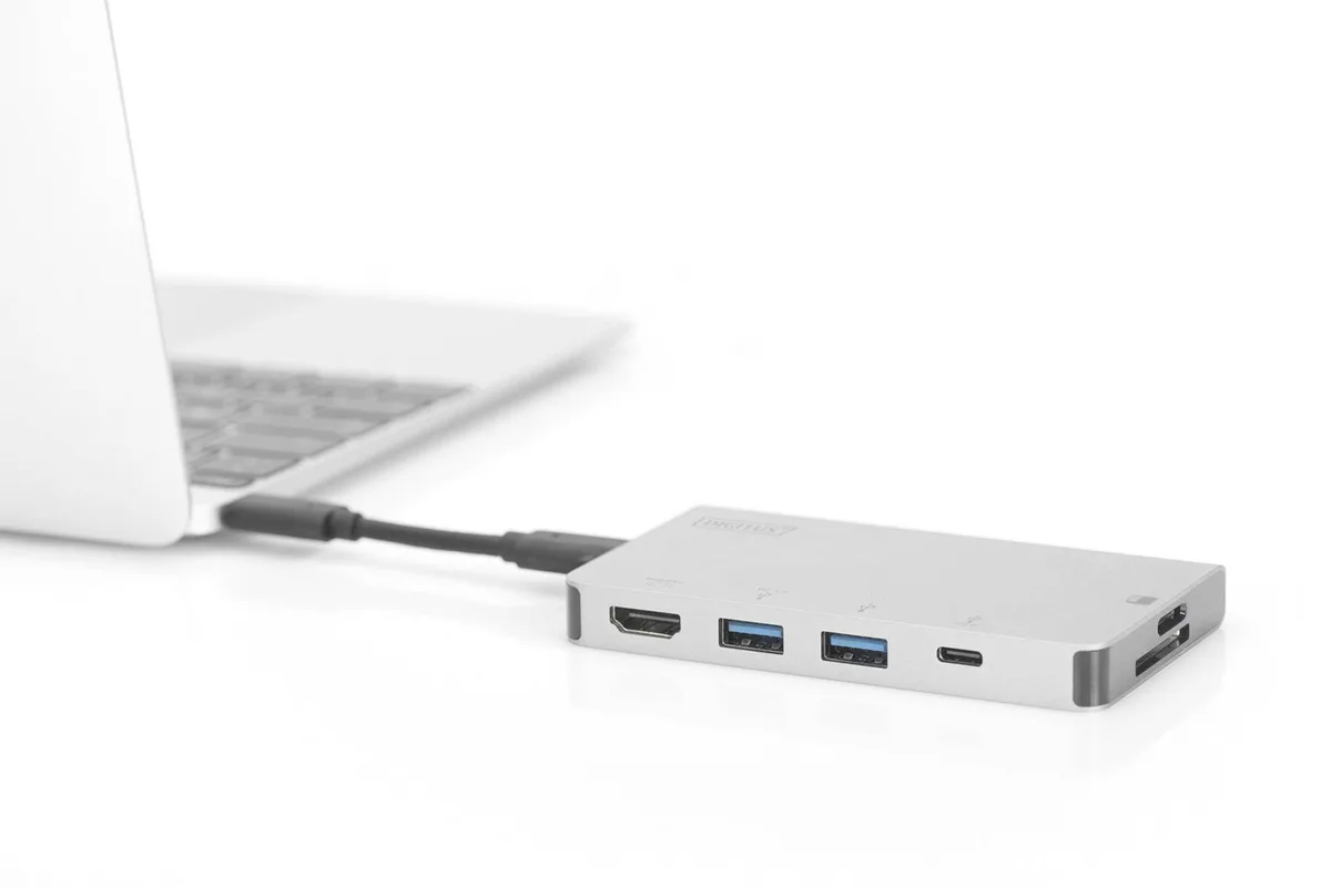 Хаб DIGITUS USB-C > HDMI/2xUSB-A/USB-C/SD/MicroSD