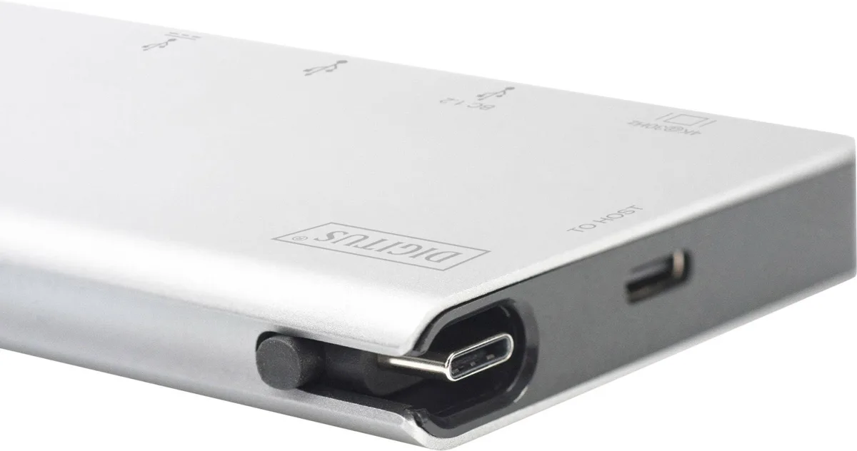 Хаб DIGITUS USB-C > HDMI/2xUSB-A/USB-C/SD/MicroSD