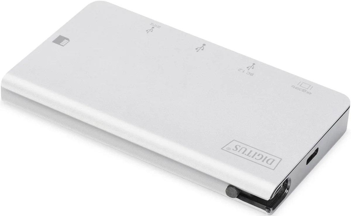 Хаб DIGITUS USB-C > HDMI/2xUSB-A/USB-C/SD/MicroSD