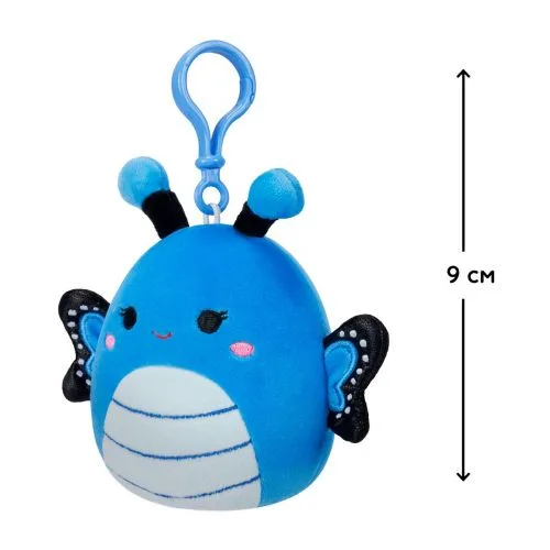 Мягкая игрушка на клипсе Squishmallows Бабочка Вейверли 9 см мягкая игрушка для детей и коллекционеров