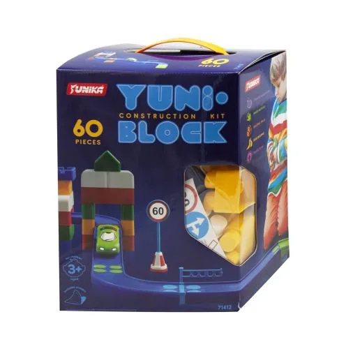 Дитячий конструктор YUNI-BLOCK 60 деталей від 3 років