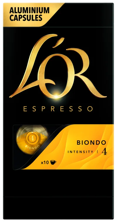 Кофе L`OR капсулы, Espresso Biondo, арабика, 10шт, для Nespresso