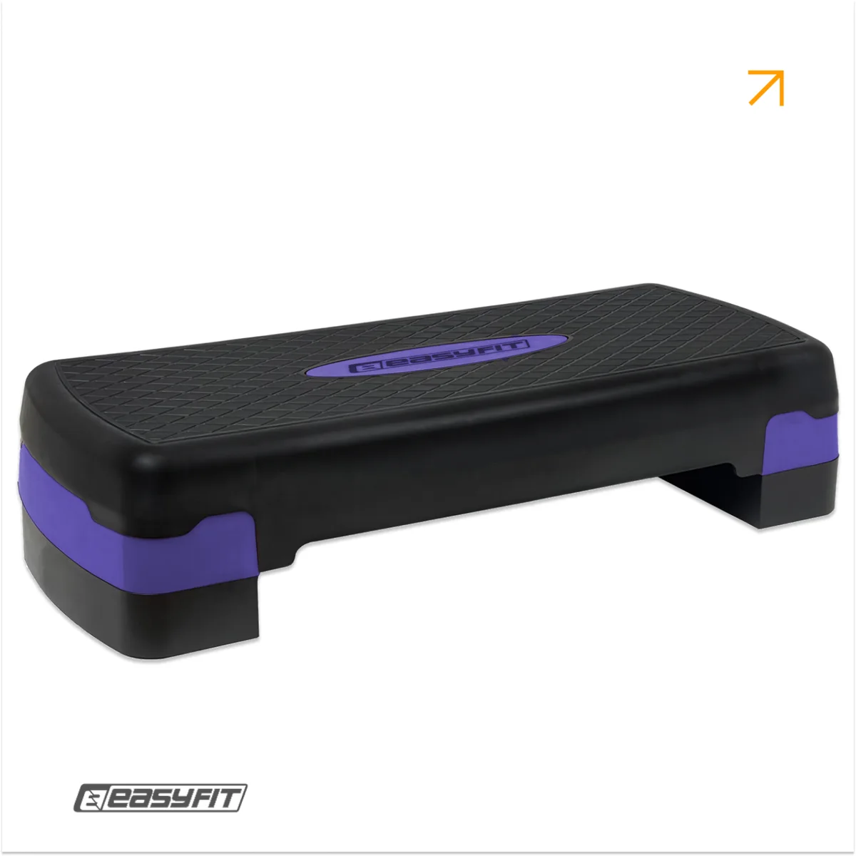 Степ-платформа EasyFit пластик 68х28 см 10-15 см фіолетова