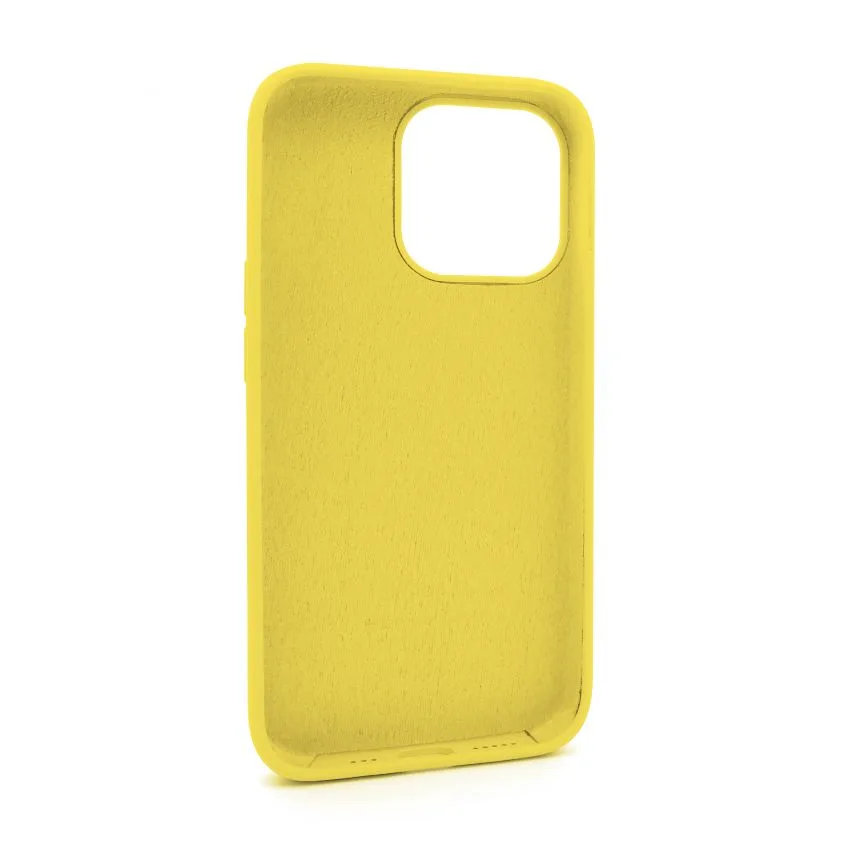 Чохол силіконовий для Apple iPhone 13 Pro жовтий