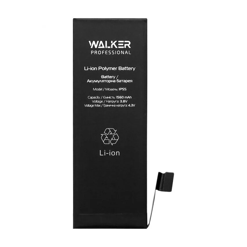 Акумулятор WALKER 1560mAh для Apple iPhone 5s Original