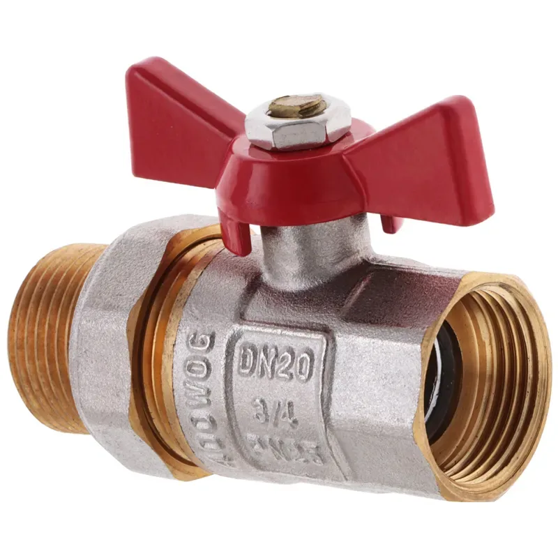 Кран американка WATERPRO латунь 3/4" стальной