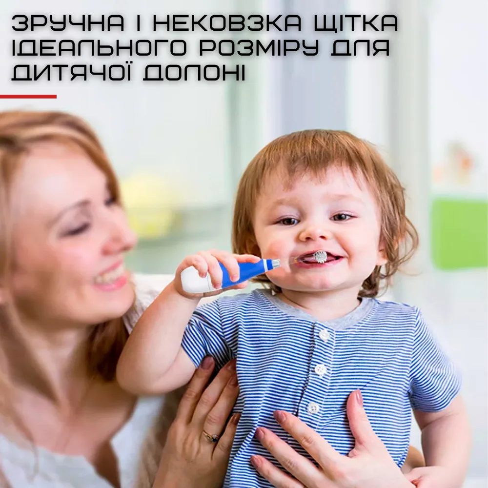 Детская электрическая зубная щетка Seago SG902 звуковая 22 режима 4 насадки мягкая розовая