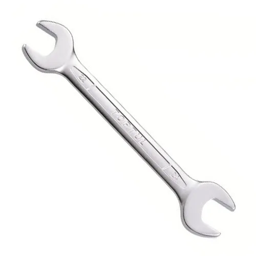 Ключ ріжковий двосторонній 32x36 мм хром-ванадій сріблястий
