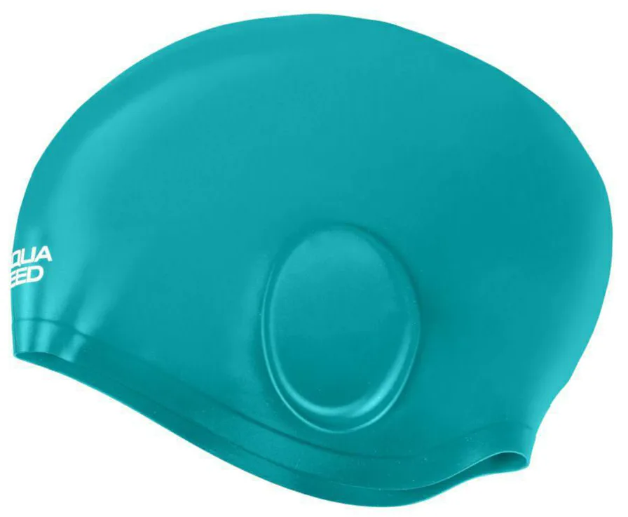 Шапка для плавання Aqua Speed силіконова OSFM бірюзова