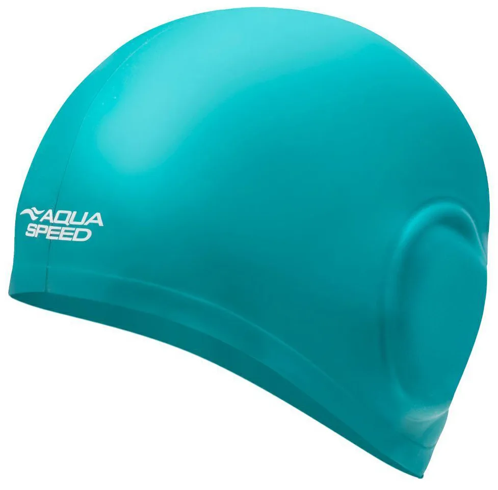 Шапка для плавання Aqua Speed силіконова OSFM бірюзова