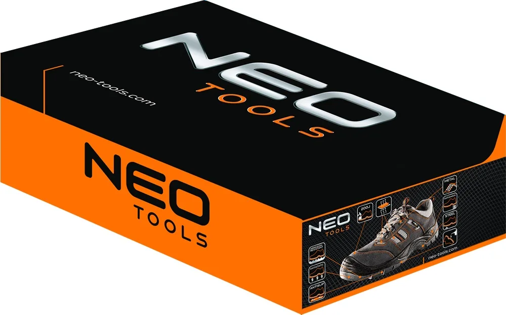 Напівчеревики робочі Neo Tools замшеві з ударопоглинанням сталевий підносок антипрокол для будівельних робіт S1P SRC