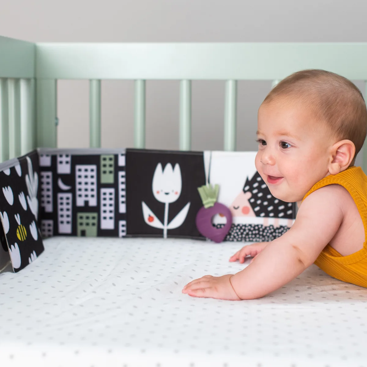 Развивающая книжка-раскладушка Taf Toys комбинированные материалы 26х4х27 см