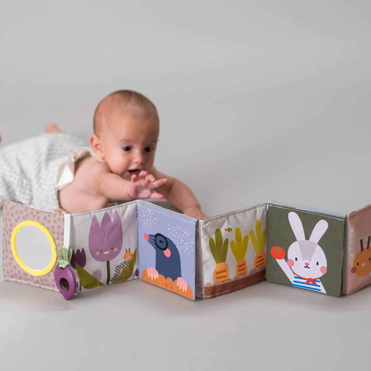 Развивающая книжка-раскладушка Taf Toys комбинированные материалы 26х4х27 см