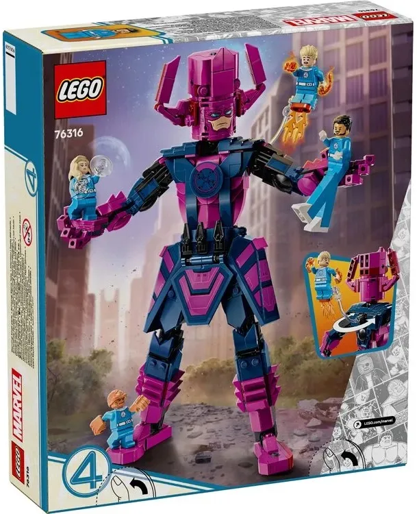 Конструктор LEGO Super Heroes 76316 Фантастична четвірка проти Ґалактуса різнокольоровий