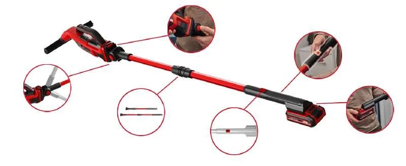 Комплект телескопических трубок Einhell для BRILLIANTO, максимальная длина 120 см, 2 шт для устройства и распылителя