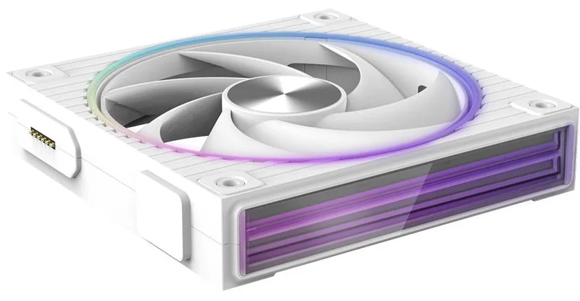 Корпусний вентилятор Zalman ZM-DF120R  ARGB,  120мм, 800-2300rpm, 4pin, PWM, 3pin+5VARGB, 34,5dBa, POGO pin, Magnetic,  Reversed, білий