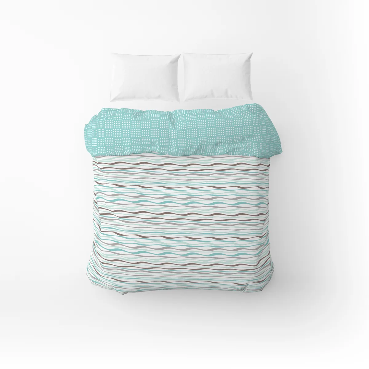 Пододеяльник бязевый Home Line 145х215 см бирюзовый 100% хлопок
