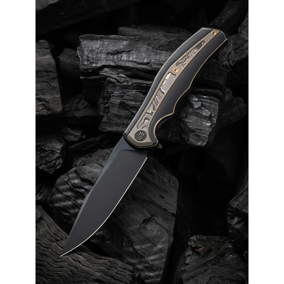 Складаний ніж Weknife CPM 20CV 102,8 мм Чорний Титан 6AL4V
