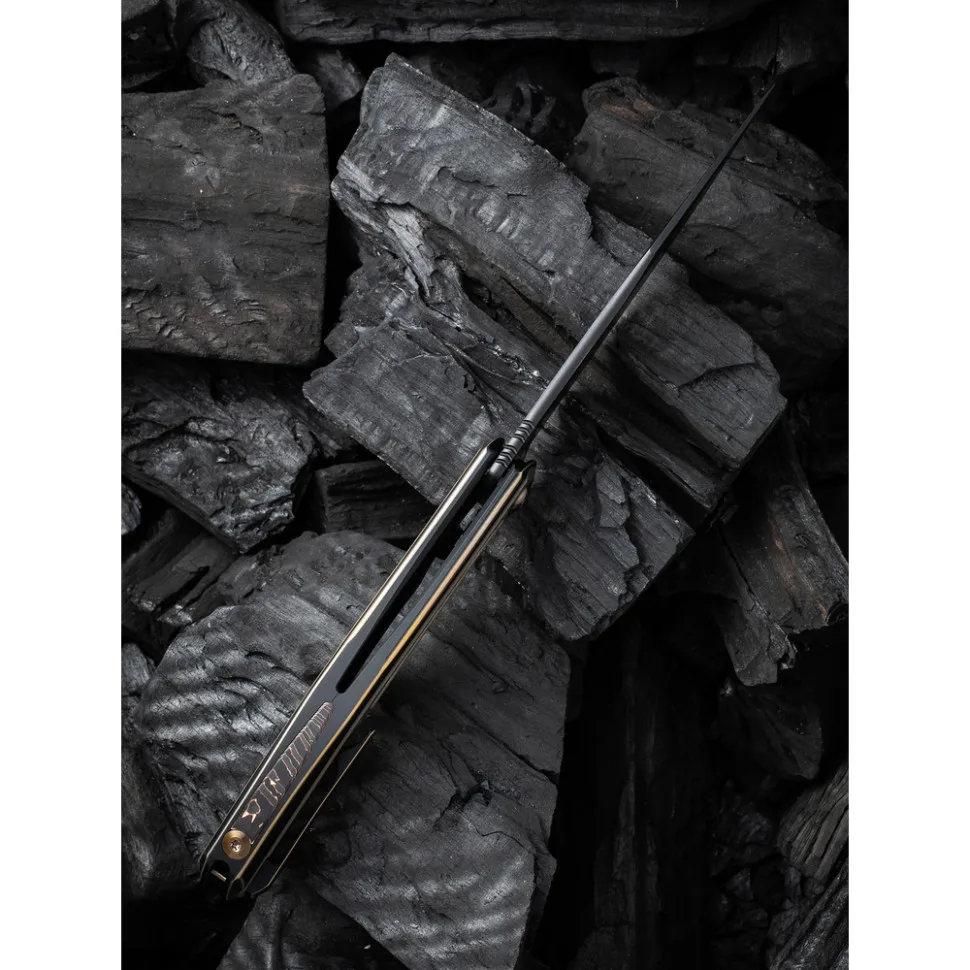 Складаний ніж Weknife CPM 20CV 102,8 мм Чорний Титан 6AL4V
