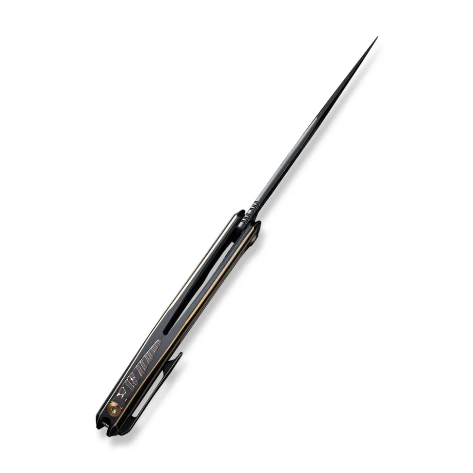 Складаний ніж Weknife CPM 20CV 102,8 мм Чорний Титан 6AL4V
