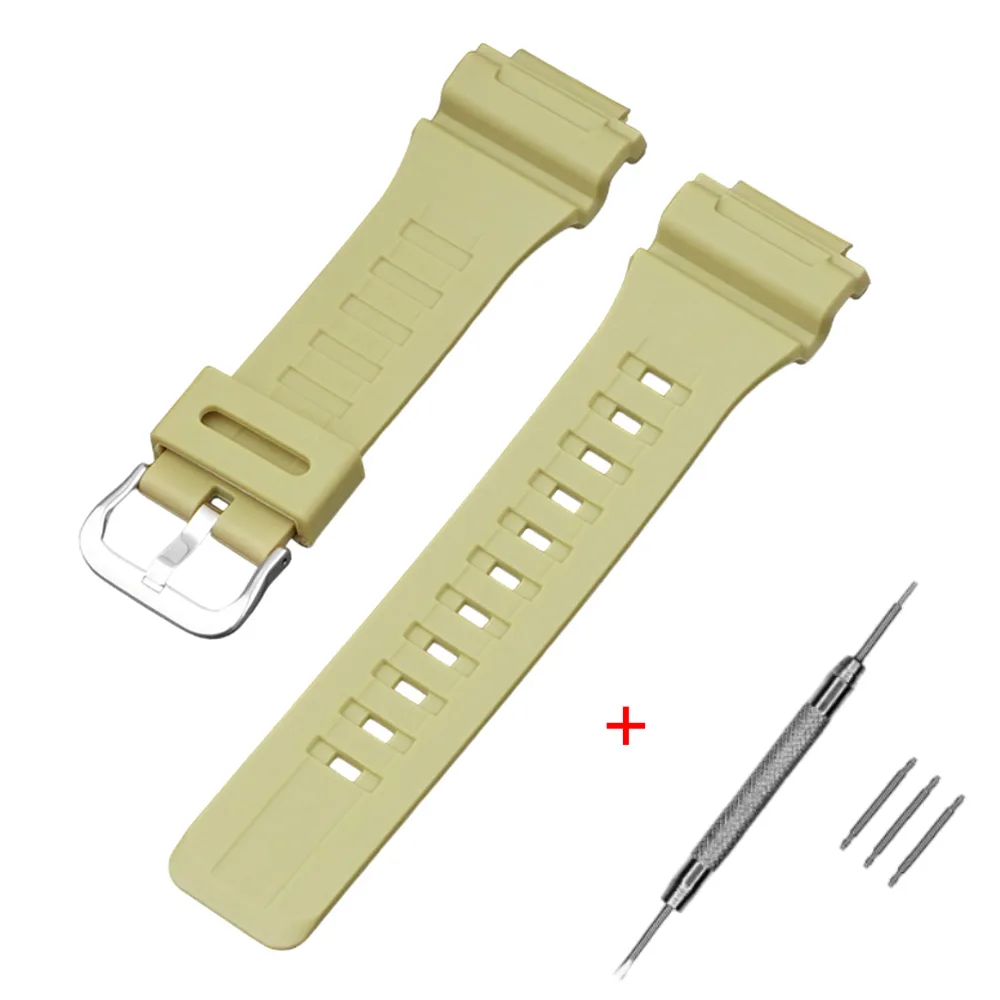 Ремінець Casio PU 21,5 см 18 мм Бежевий