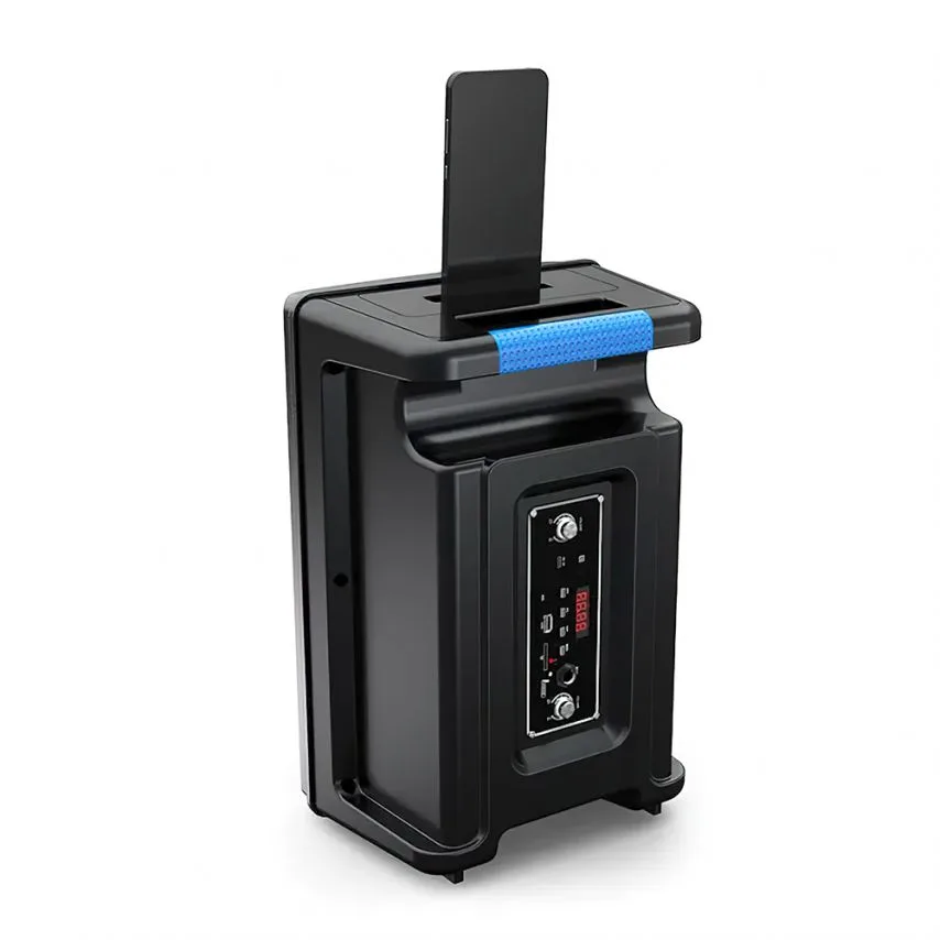 Портативна колонка Bluetooth 16W ABS 350х230х187 мм Чорна