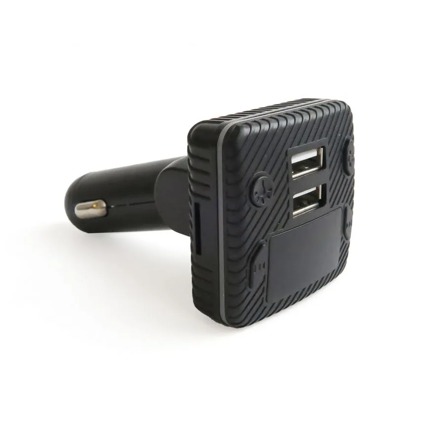 FM-трансмітер Bluetooth 3 порти 2 USB 3.1А чорний