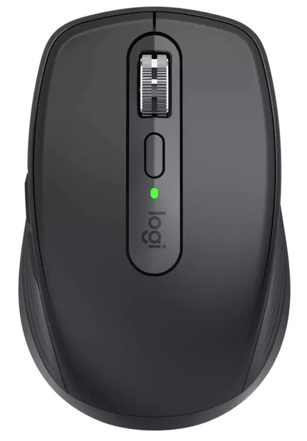 Миша комп'ютерна Logitech лазерна маленька бездротова 100,5х65х34,4 мм темно-сіра