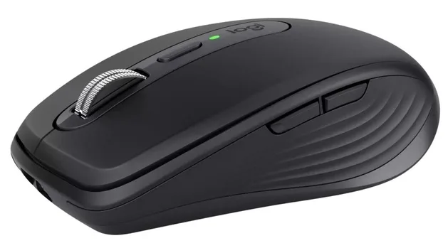 Миша комп'ютерна Logitech лазерна маленька бездротова 100,5х65х34,4 мм темно-сіра