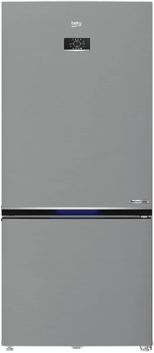 Холодильник Beko с нижним морозильником, 193x83x76 см, объем холодильного отдела – 400 л, морозильного – 170 л, 2 дверцы, класс энергопотребления А+, технология HarvestFresh