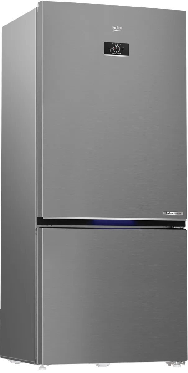 Холодильник Beko с нижним морозильником, 193x83x76 см, объем холодильного отдела – 400 л, морозильного – 170 л, 2 дверцы, класс энергопотребления А+, технология HarvestFresh