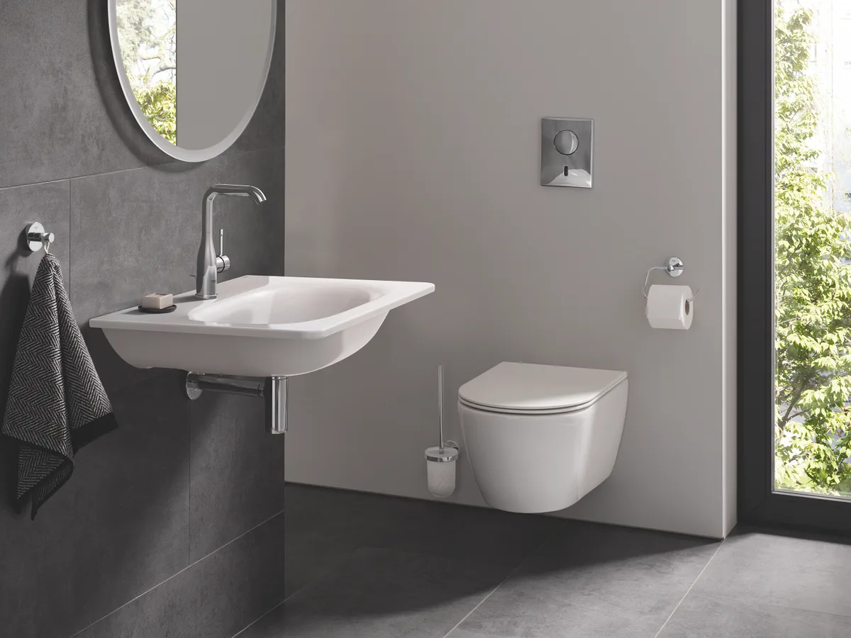 Туалетний йоржик Grohe нержавіюча сталь 90 мм хромований
