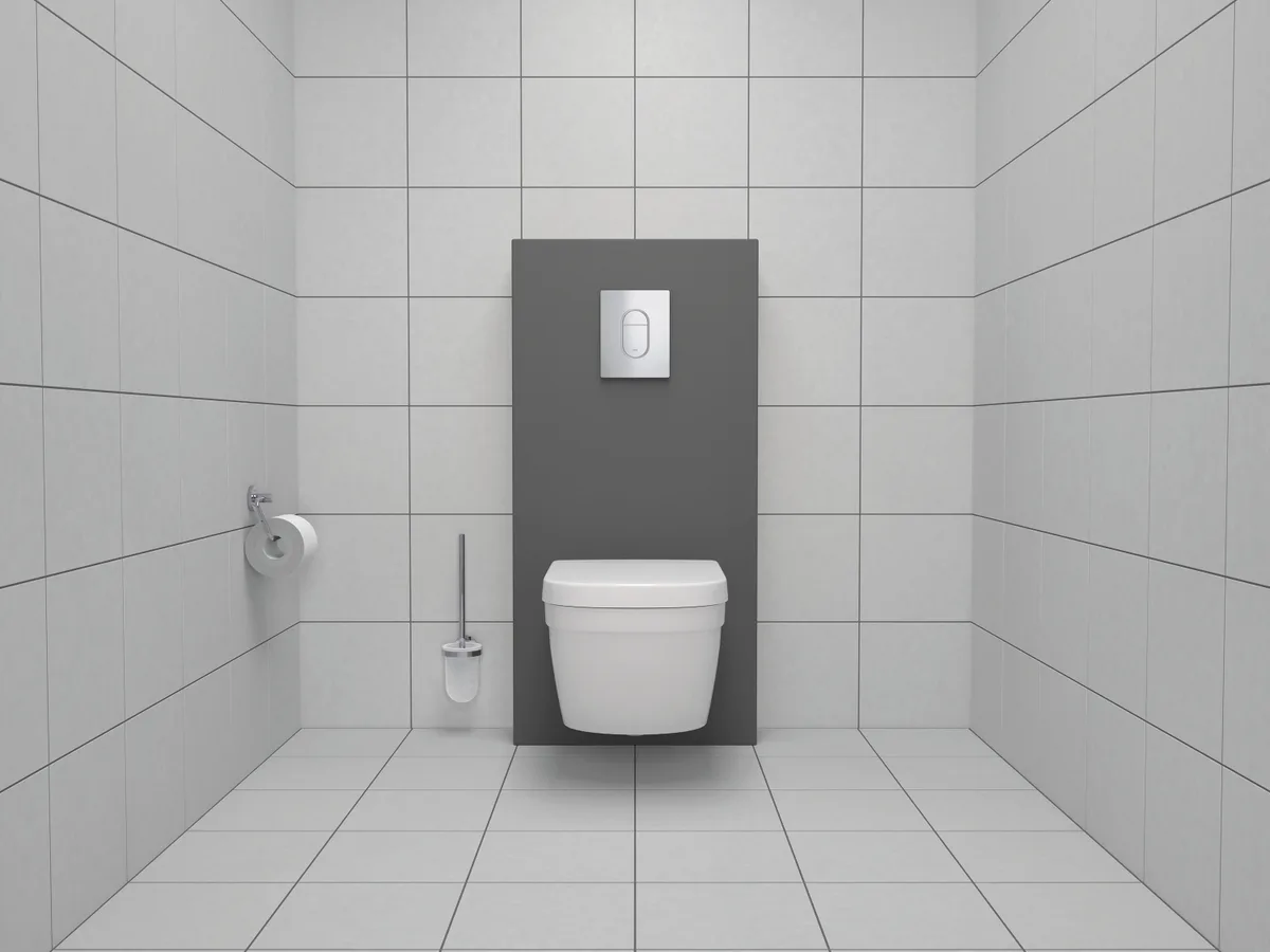 Туалетний йоржик Grohe нержавіюча сталь 90 мм хромований