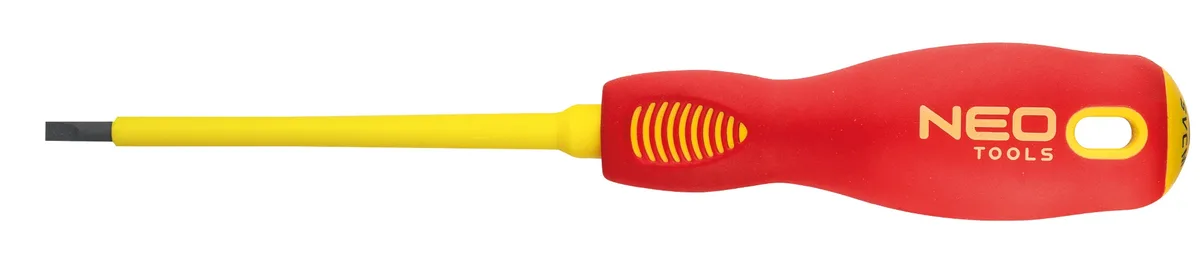 Викрутка плоска діелектрична Neo Tools сталь SVCM 100 мм SL 1000 В
