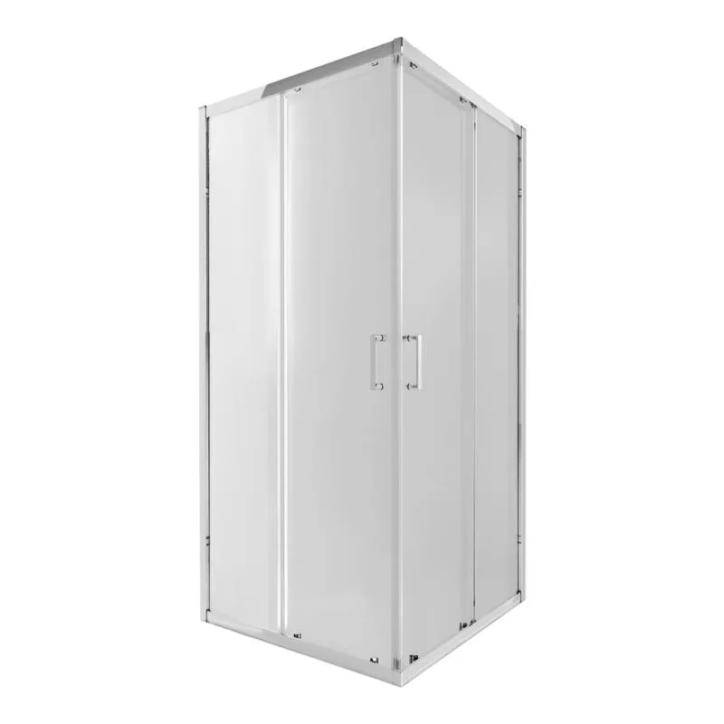 Душова кабіна Qtap Taurus CRM1011SC6 100x100 см прозоре скло 6 мм хромований профіль