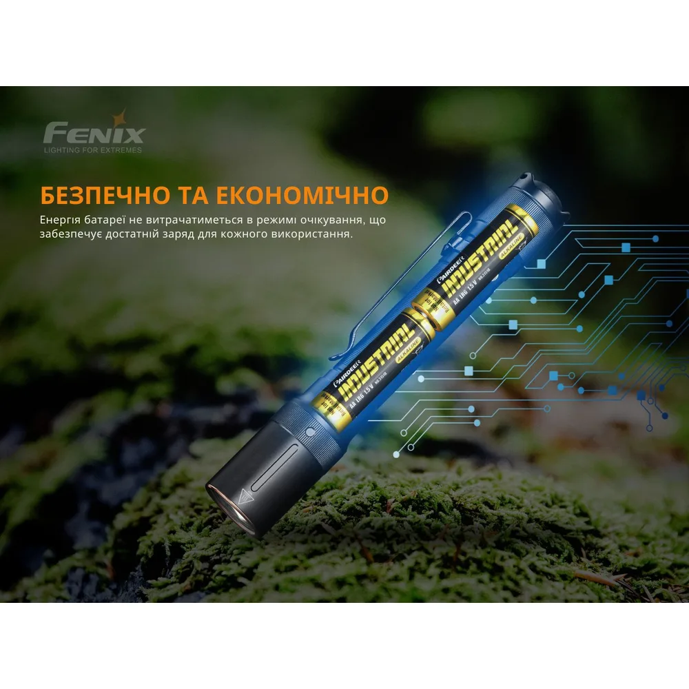 Ліхтар ручний Fenix алюміній 127х21 мм чорний