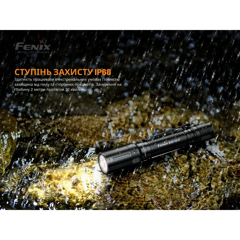 Ліхтар ручний Fenix алюміній 127х21 мм чорний