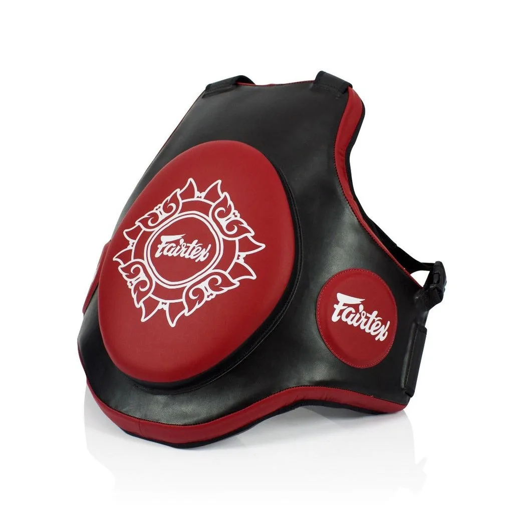 Пояс тренера Fairtex мікрофібра чорний червоний