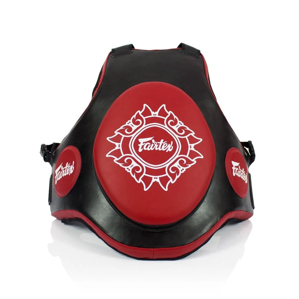 Пояс тренера Fairtex мікрофібра чорний червоний